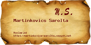 Martinkovics Sarolta névjegykártya