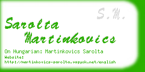 sarolta martinkovics business card